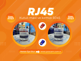 Poscam Kutulu RJ45 Konnektör
